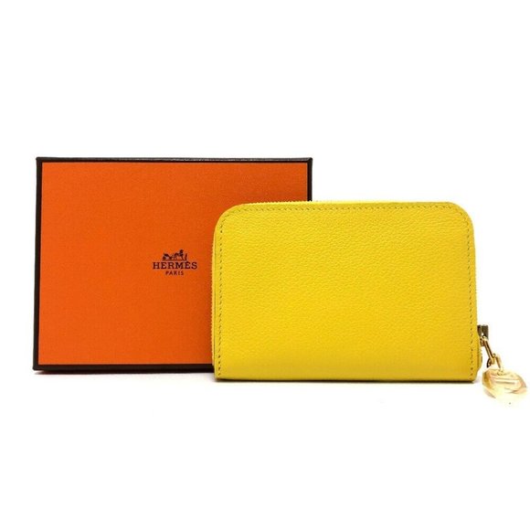 Auth HERMES Chaine d'Ancre Zip Angor IC case Card Case - Picture 1 of 16